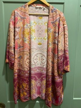 Soft Surroundings Paisley Print Kimono